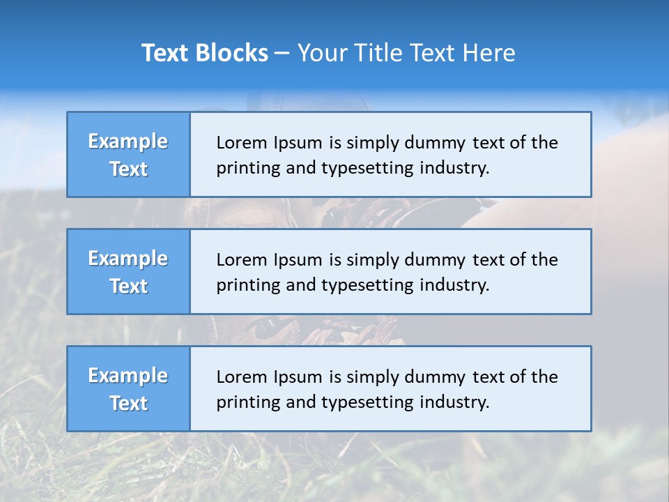 Rest Boots Relaxen PowerPoint Template