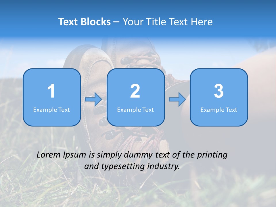 Rest Boots Relaxen PowerPoint Template