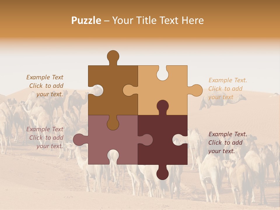 Dunes Wildlife Desert PowerPoint Template