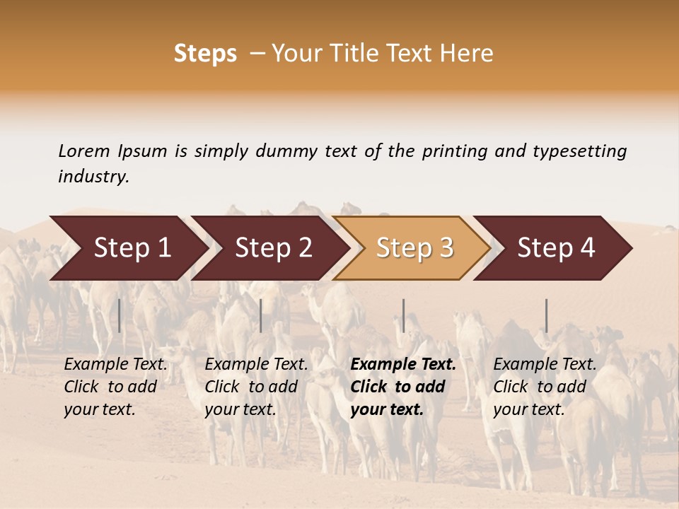 Dunes Wildlife Desert PowerPoint Template