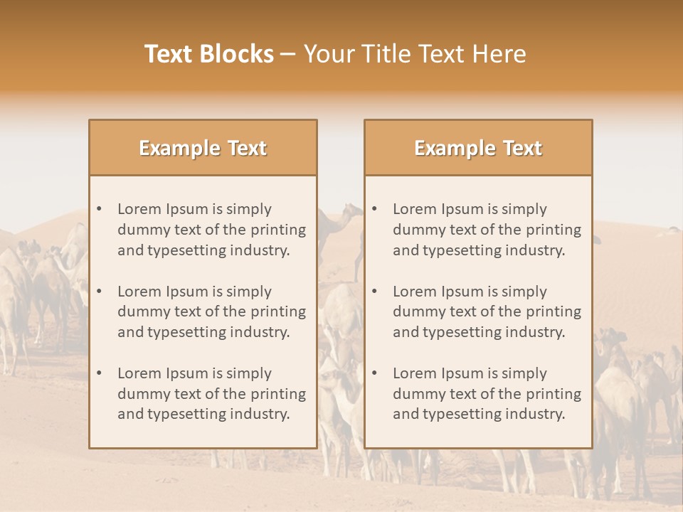Dunes Wildlife Desert PowerPoint Template