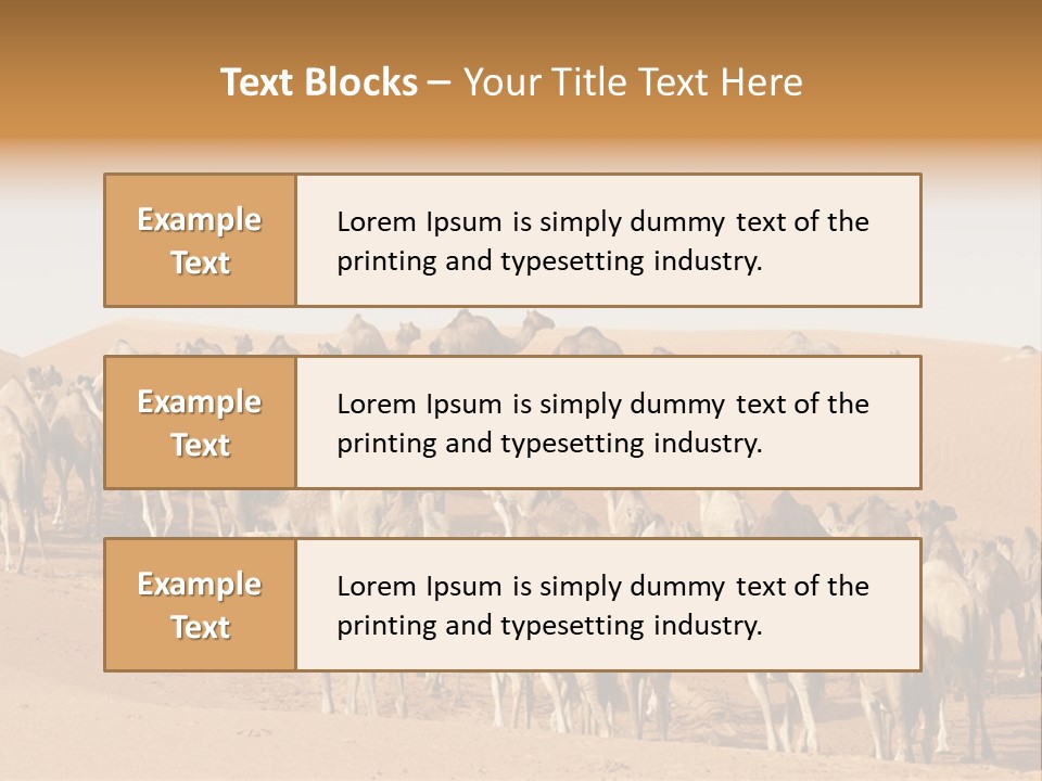 Dunes Wildlife Desert PowerPoint Template