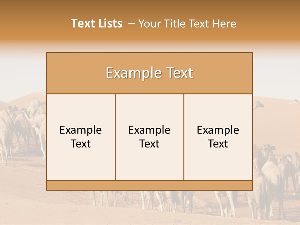 Dunes Wildlife Desert PowerPoint Template