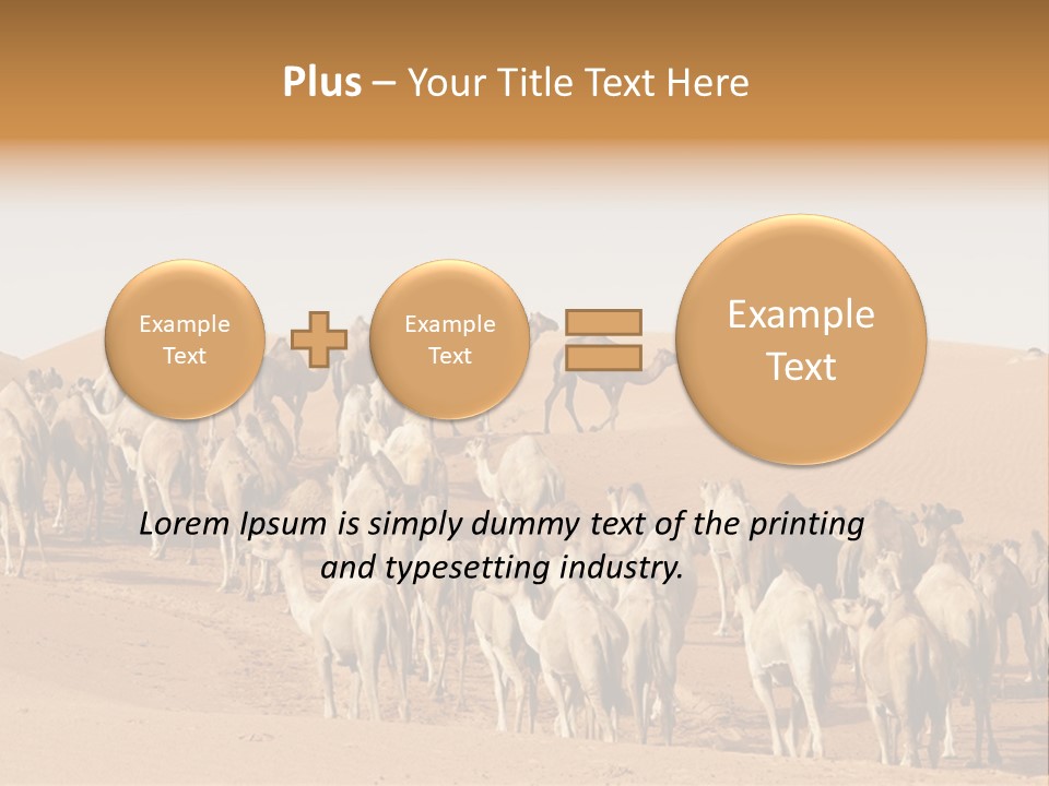 Dunes Wildlife Desert PowerPoint Template