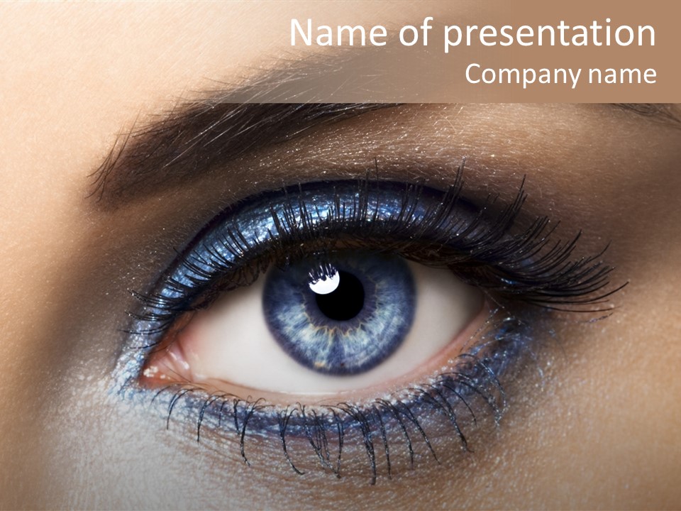 Cosmetic Glamour Macro PowerPoint Template