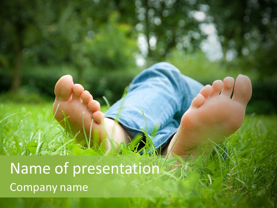 Quiet Toes Barefoot PowerPoint Template