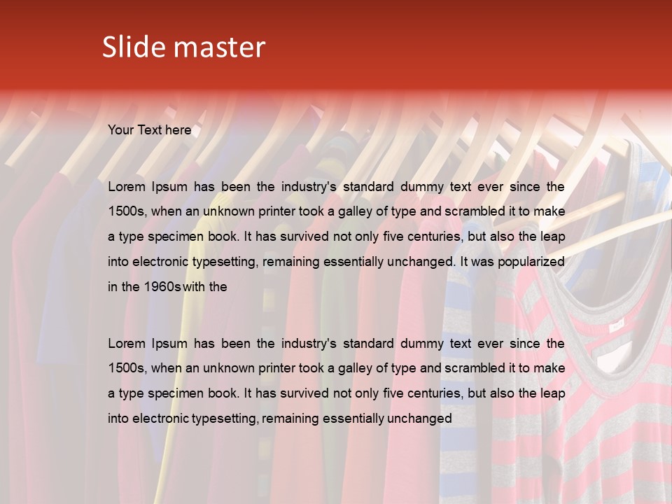 Clothes Assorted Wear PowerPoint Template