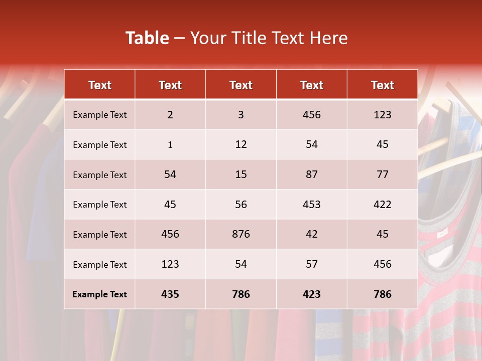 Clothes Assorted Wear PowerPoint Template