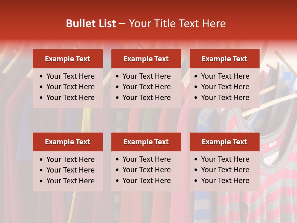 Clothes Assorted Wear PowerPoint Template