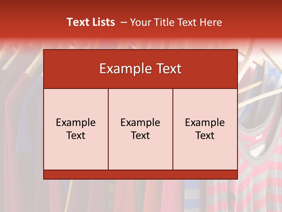 Clothes Assorted Wear PowerPoint Template