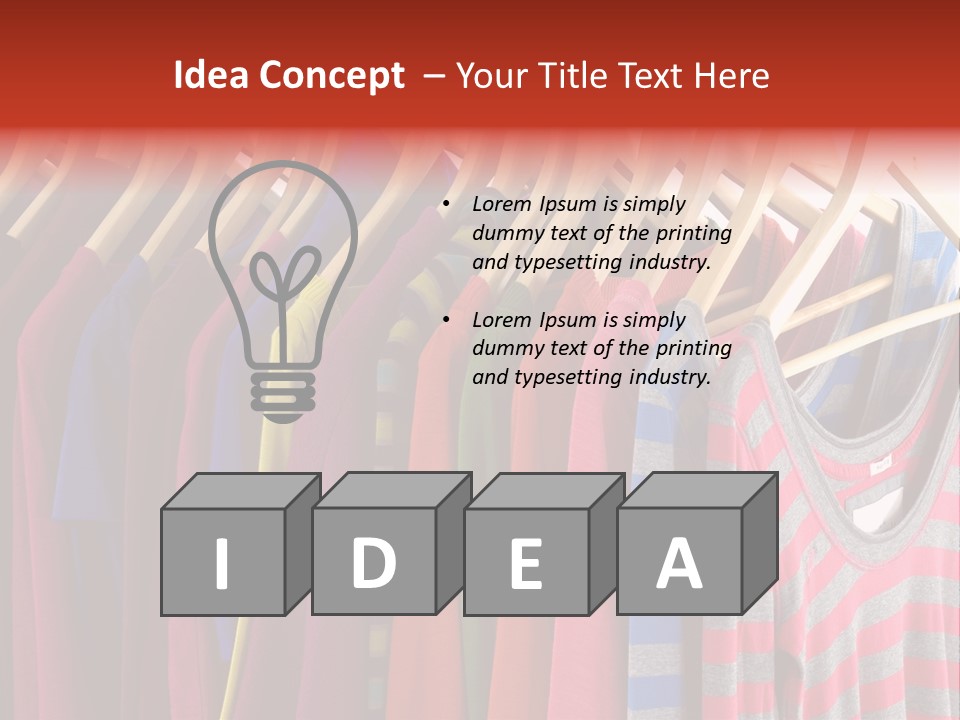 Clothes Assorted Wear PowerPoint Template