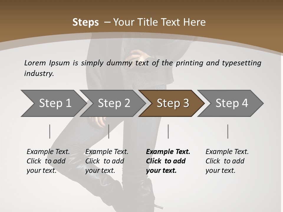 Female Vogue College PowerPoint Template