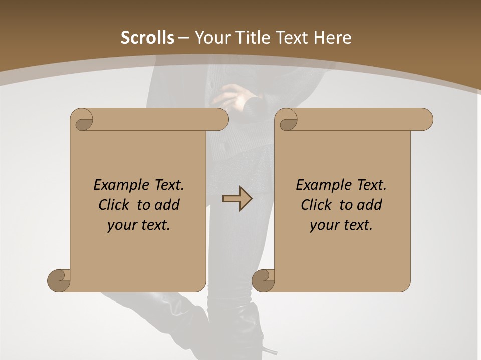 Female Vogue College PowerPoint Template