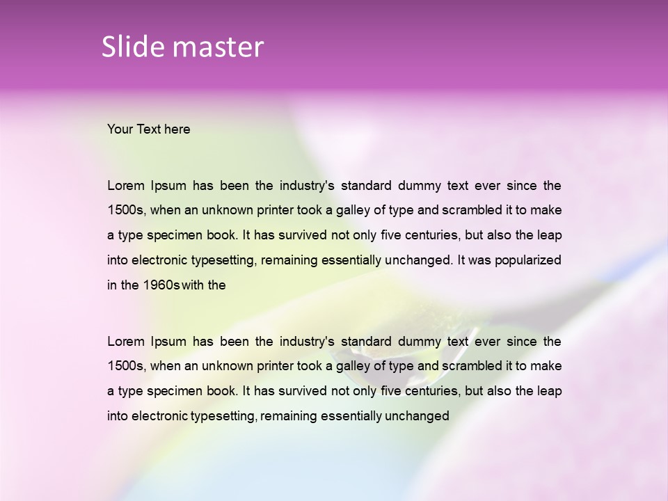 Morning Light Plant PowerPoint Template