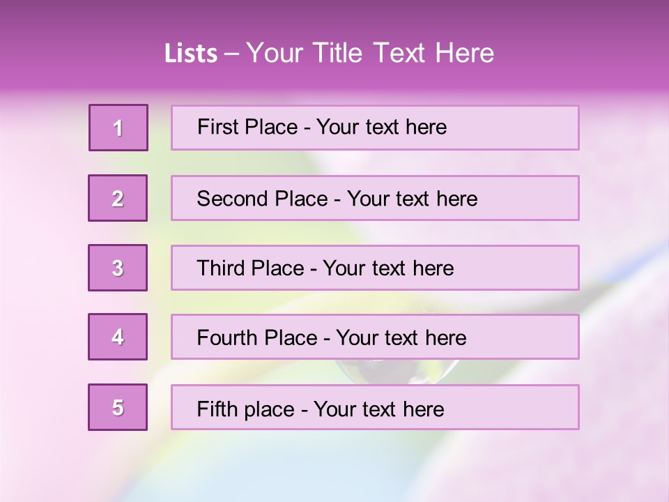 Morning Light Plant PowerPoint Template