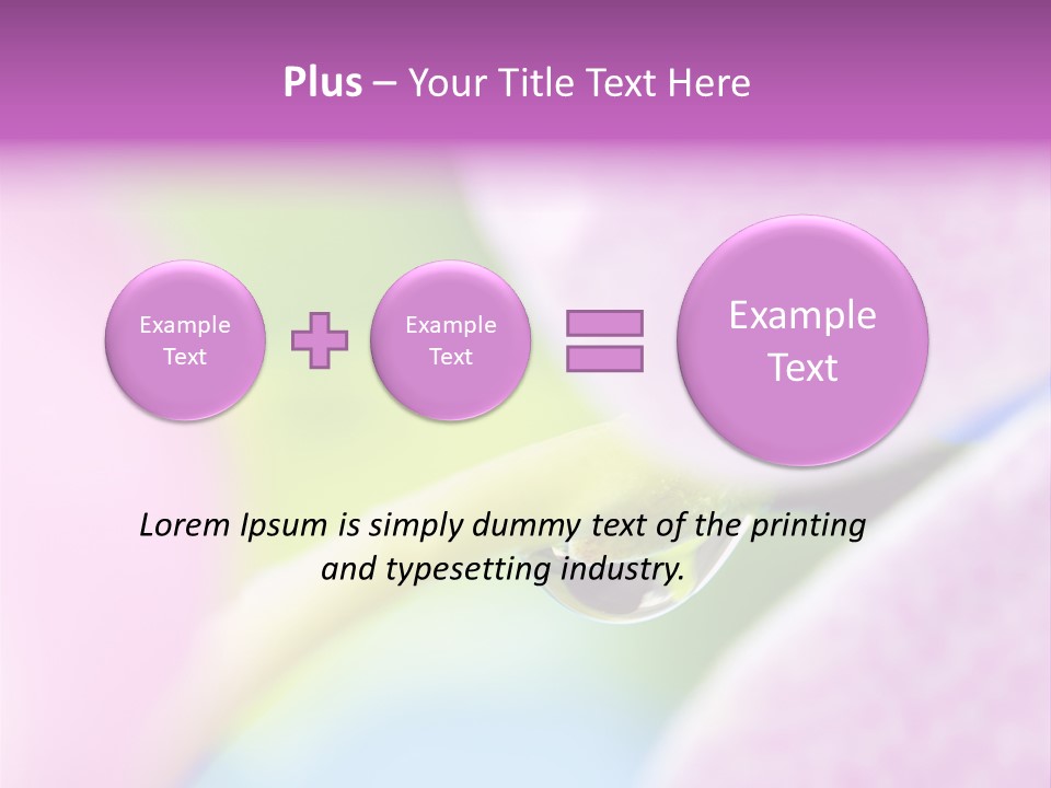 Morning Light Plant PowerPoint Template