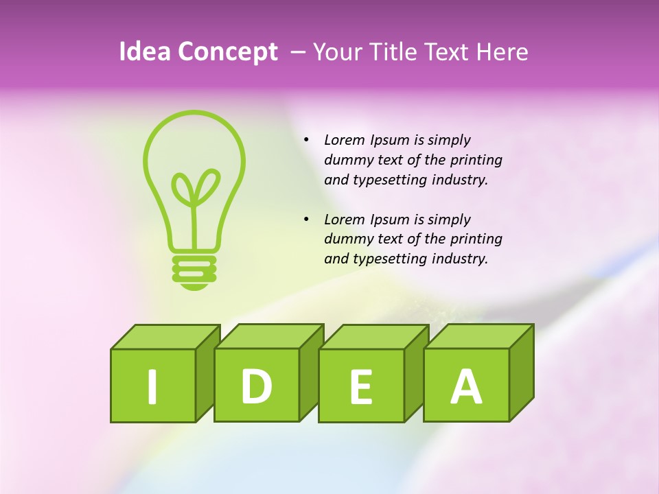 Morning Light Plant PowerPoint Template