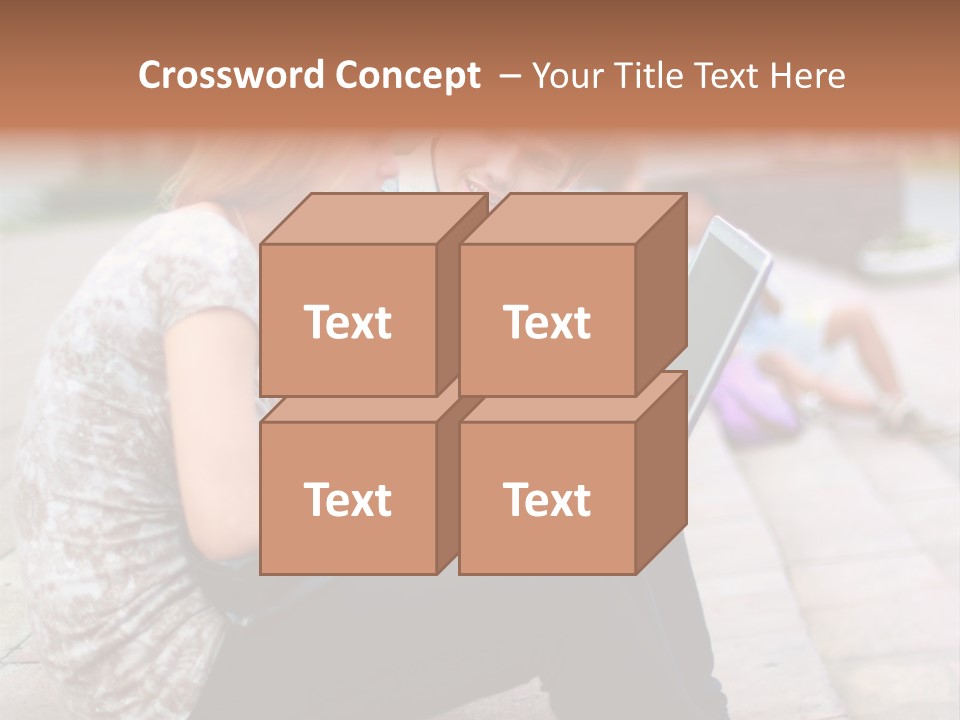 Women Attractive Step PowerPoint Template