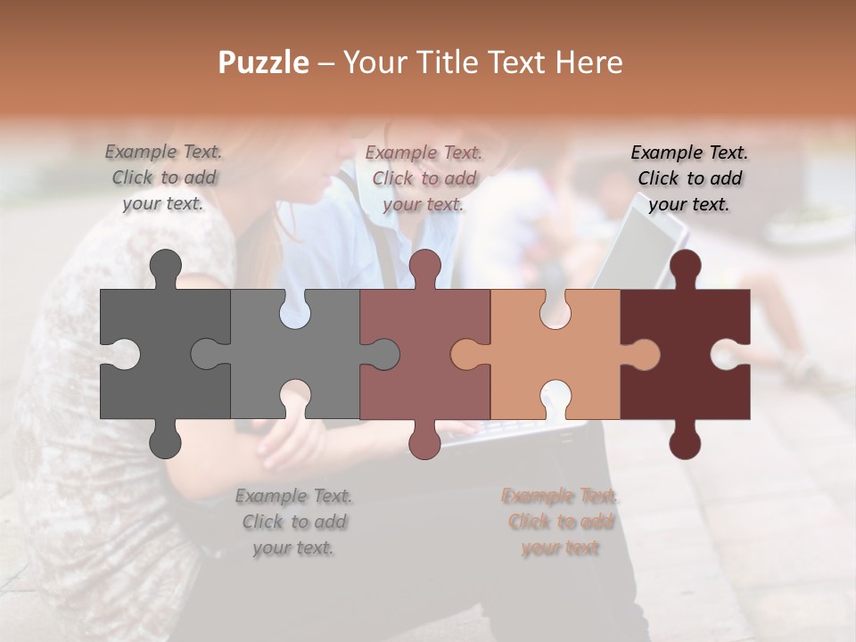 Women Attractive Step PowerPoint Template