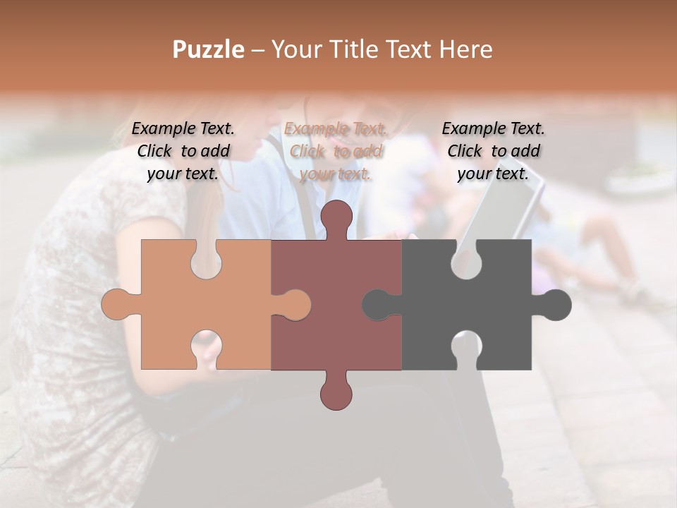 Women Attractive Step PowerPoint Template