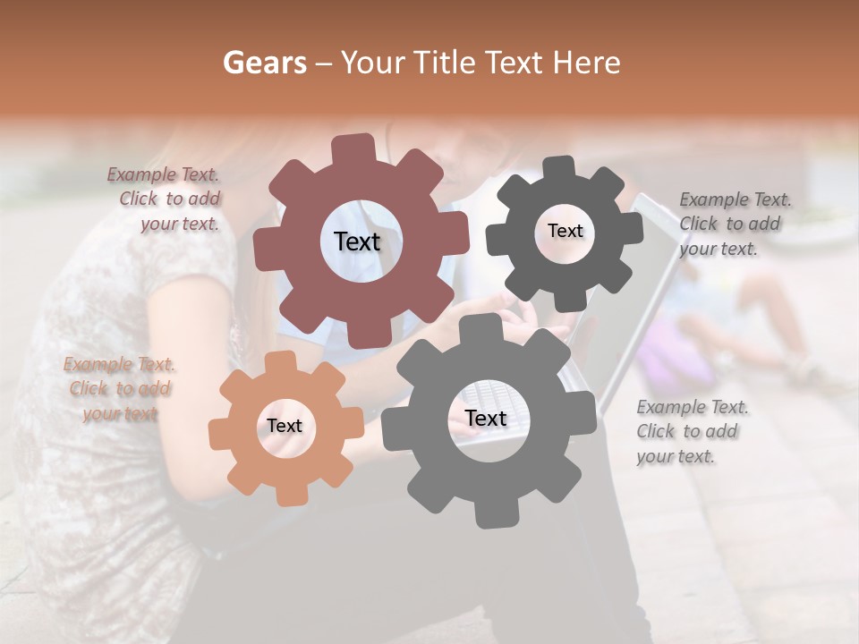 Women Attractive Step PowerPoint Template