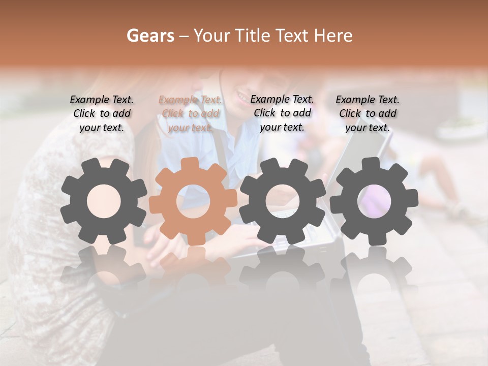 Women Attractive Step PowerPoint Template