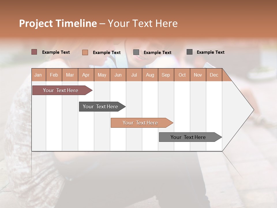 Women Attractive Step PowerPoint Template