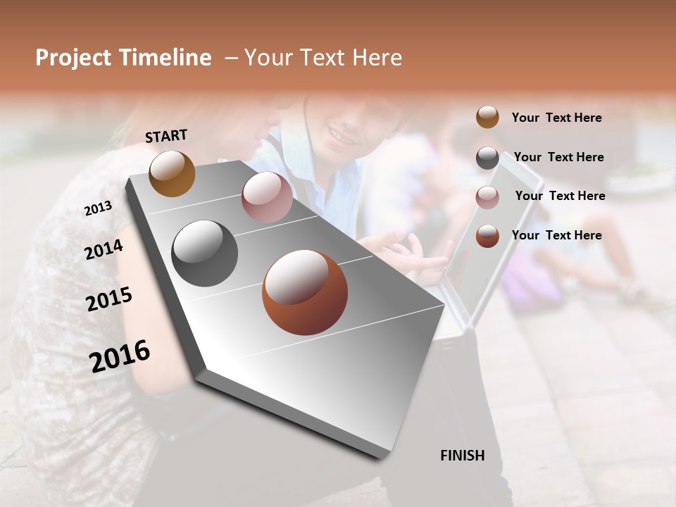 Women Attractive Step PowerPoint Template