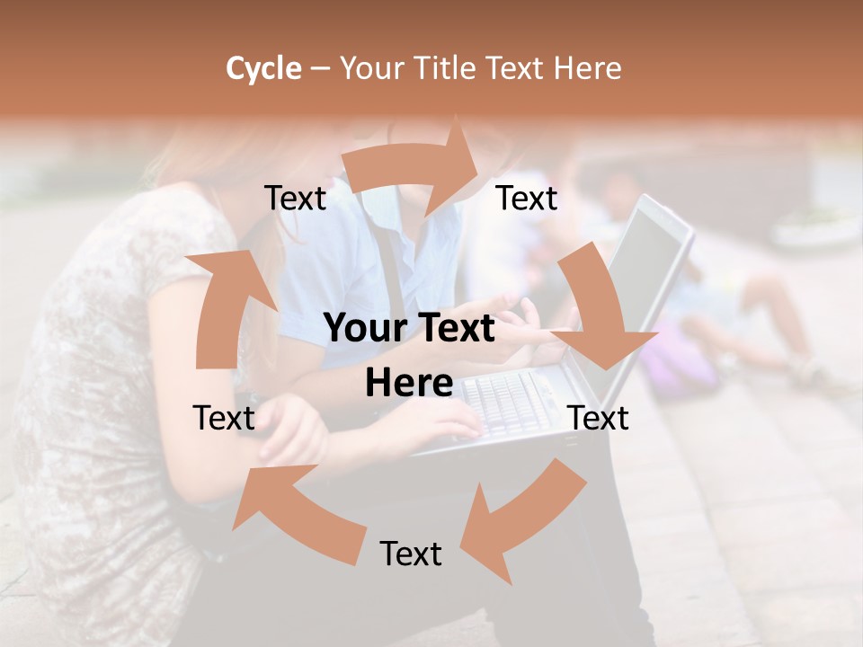 Women Attractive Step PowerPoint Template