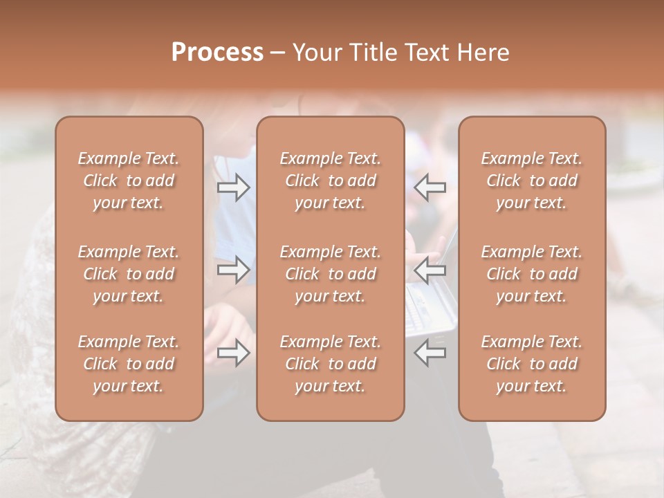 Women Attractive Step PowerPoint Template