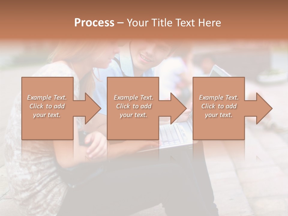 Women Attractive Step PowerPoint Template
