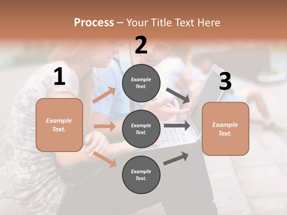 Women Attractive Step PowerPoint Template