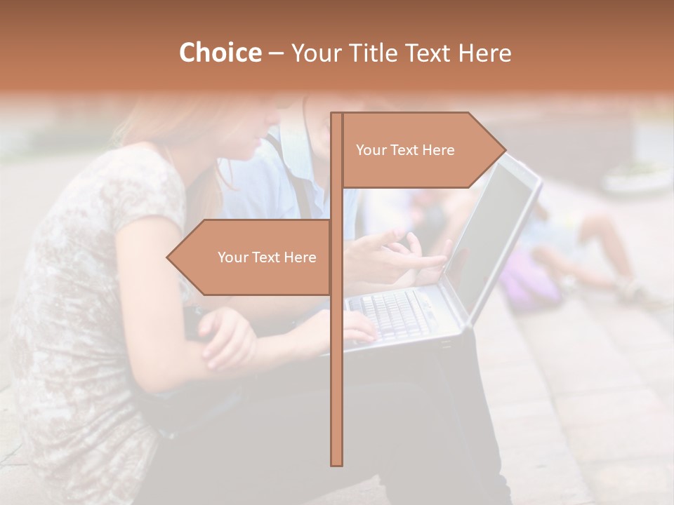Women Attractive Step PowerPoint Template