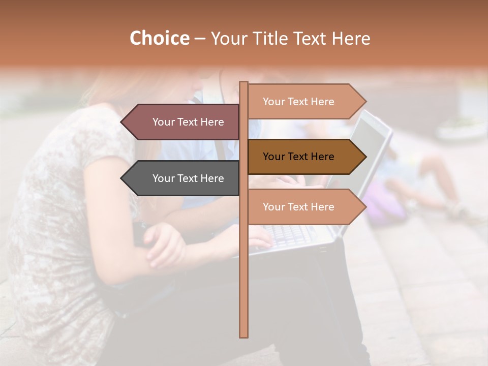Women Attractive Step PowerPoint Template