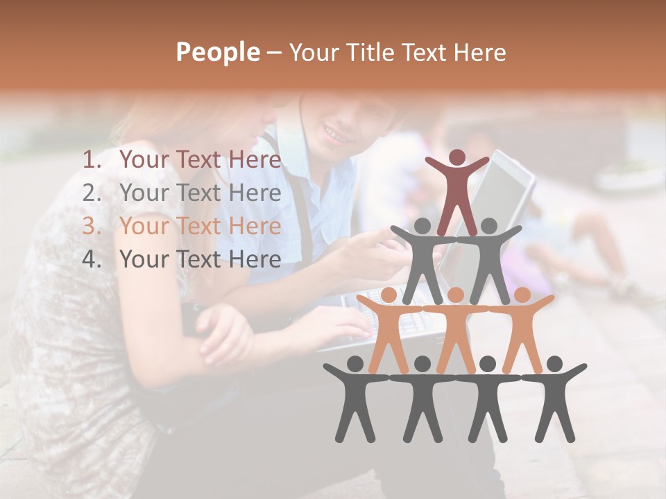 Women Attractive Step PowerPoint Template