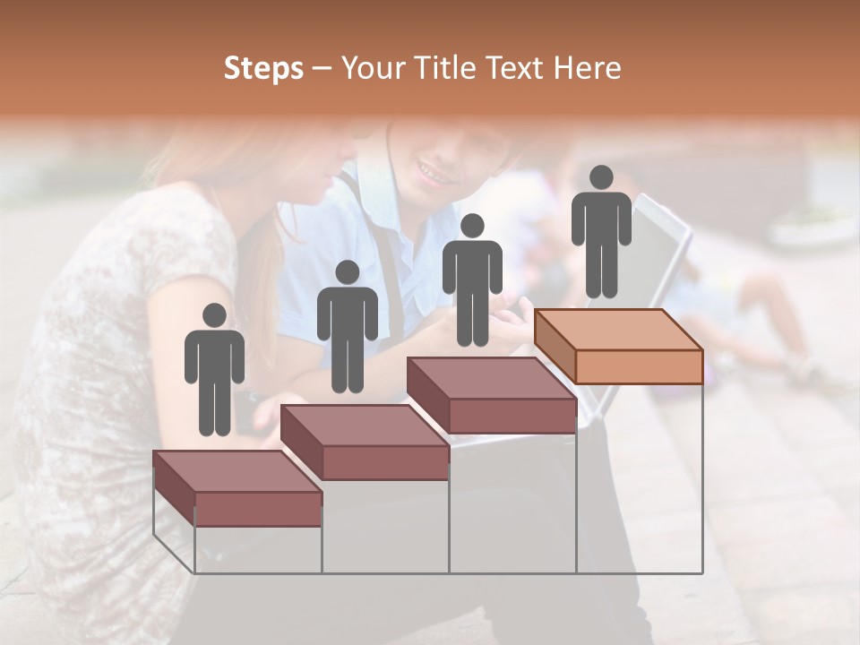Women Attractive Step PowerPoint Template