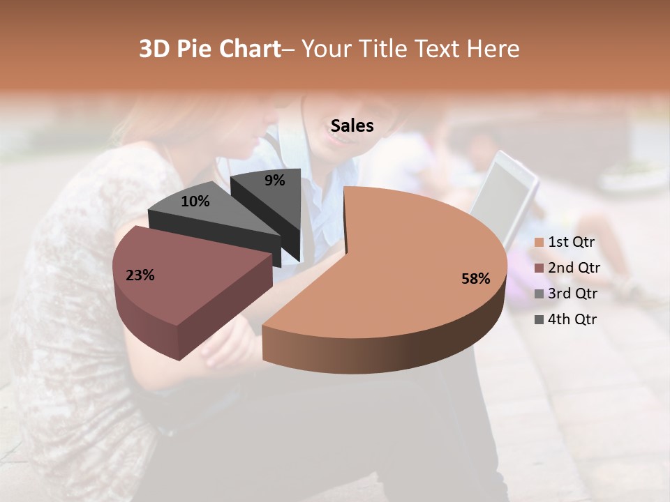 Women Attractive Step PowerPoint Template