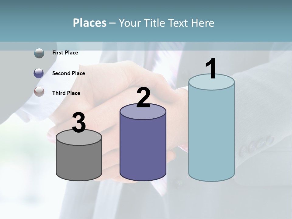 Shake Partnership Businessmen PowerPoint Template