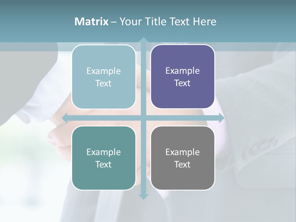 Shake Partnership Businessmen PowerPoint Template