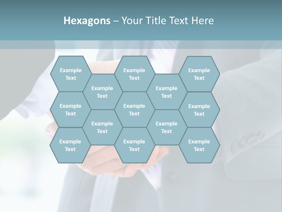 Shake Partnership Businessmen PowerPoint Template