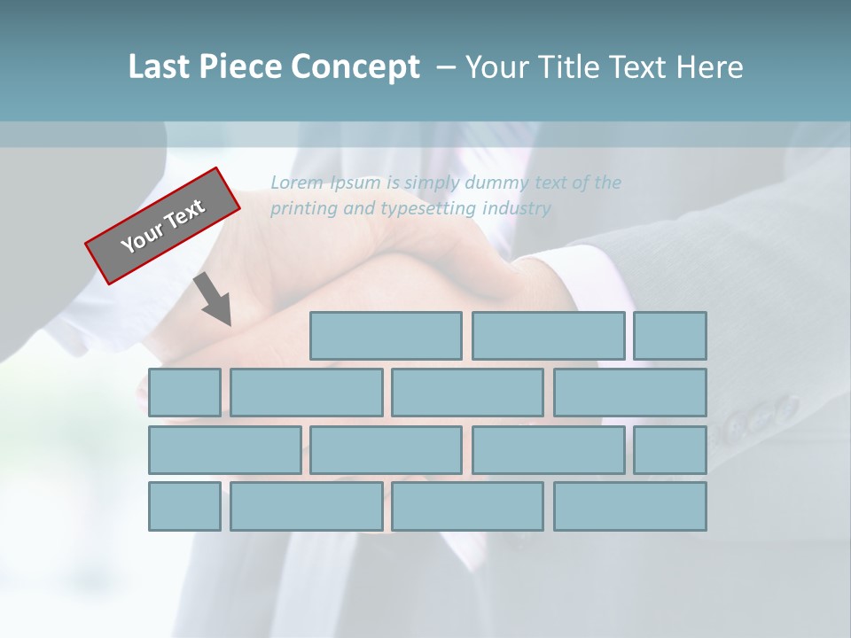 Shake Partnership Businessmen PowerPoint Template
