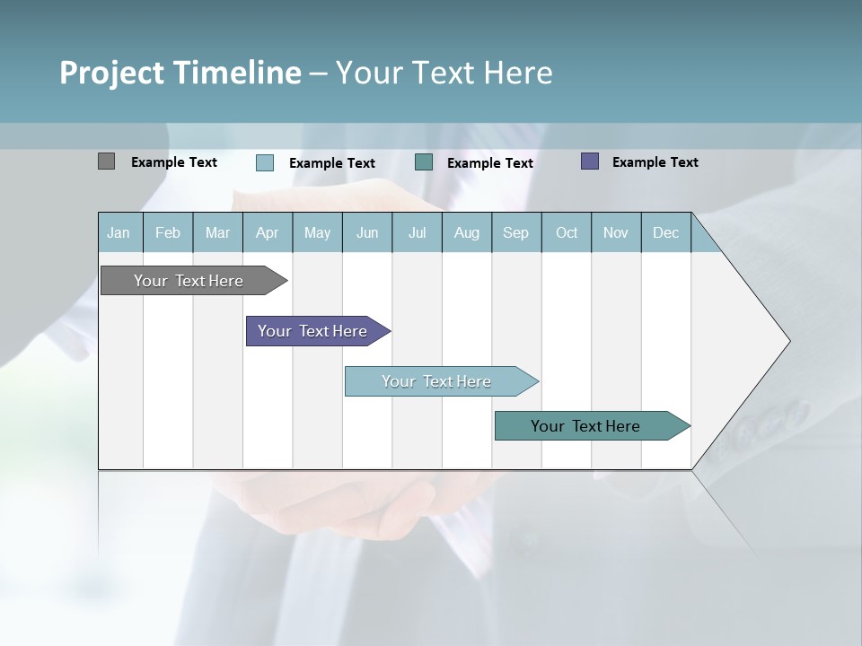 Shake Partnership Businessmen PowerPoint Template