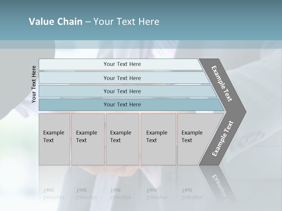 Shake Partnership Businessmen PowerPoint Template