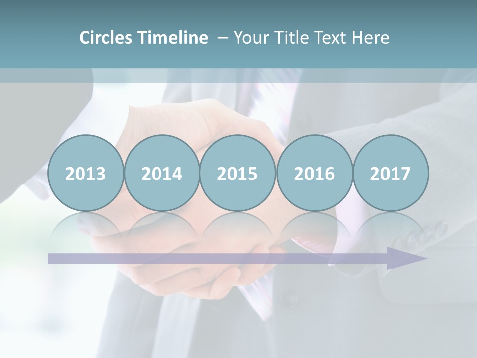 Shake Partnership Businessmen PowerPoint Template