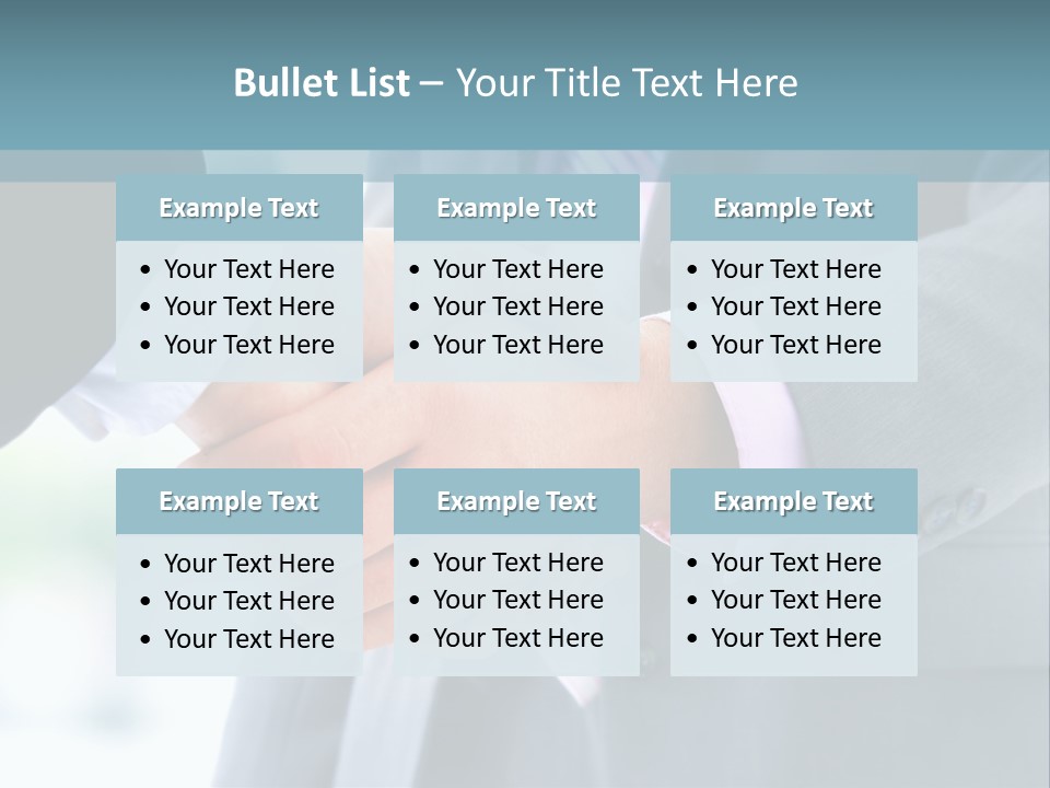 Shake Partnership Businessmen PowerPoint Template