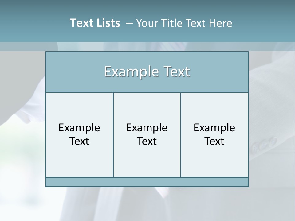 Shake Partnership Businessmen PowerPoint Template