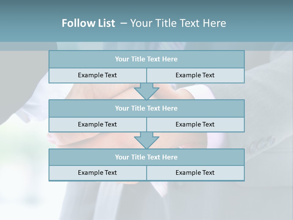 Shake Partnership Businessmen PowerPoint Template