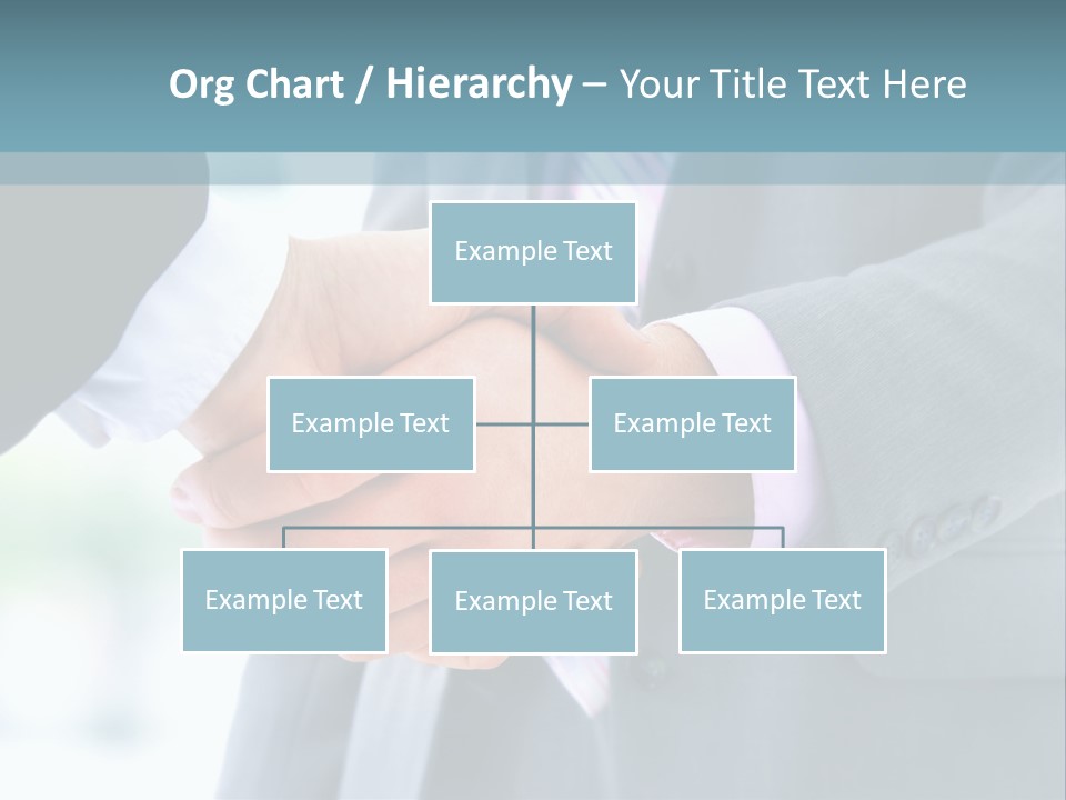 Shake Partnership Businessmen PowerPoint Template