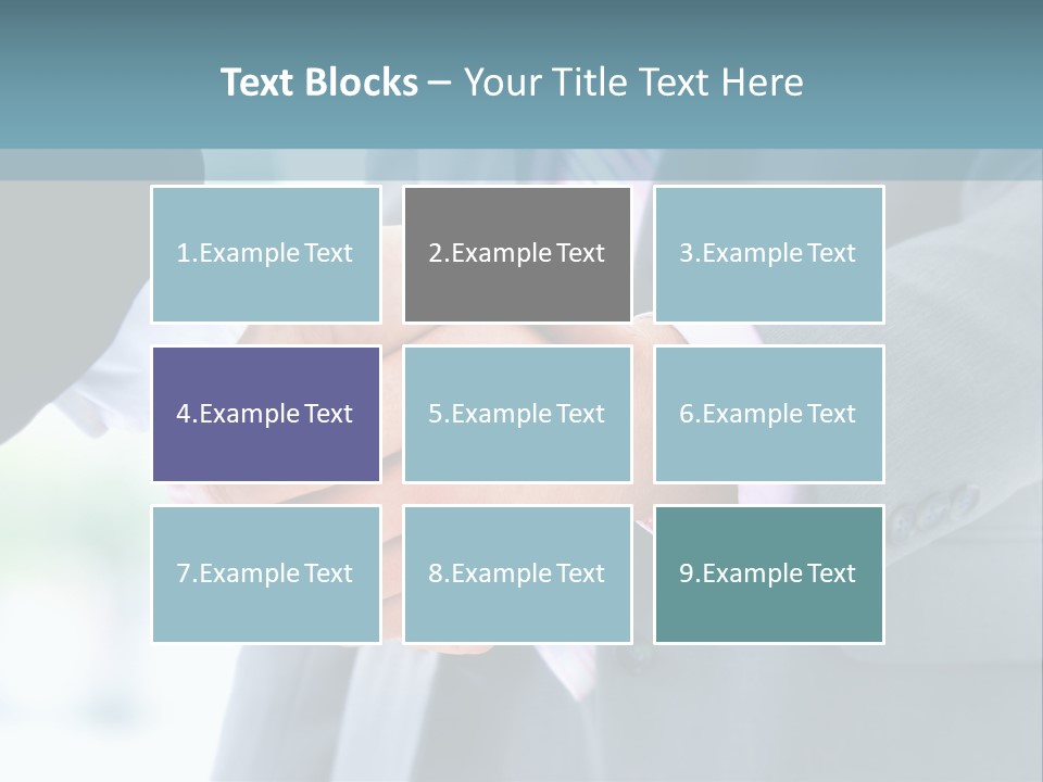 Shake Partnership Businessmen PowerPoint Template
