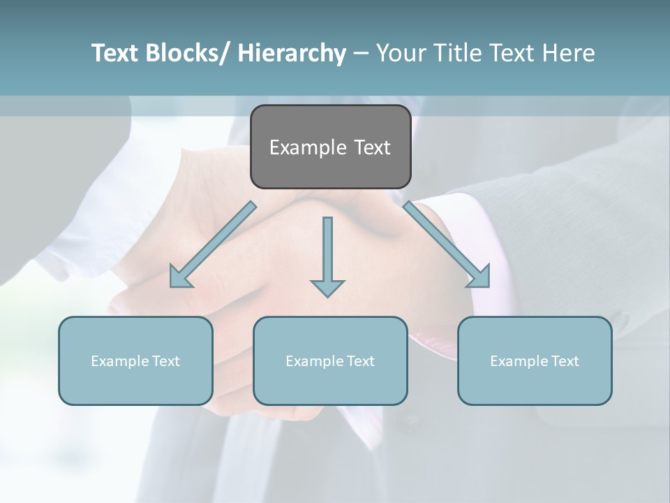 Shake Partnership Businessmen PowerPoint Template